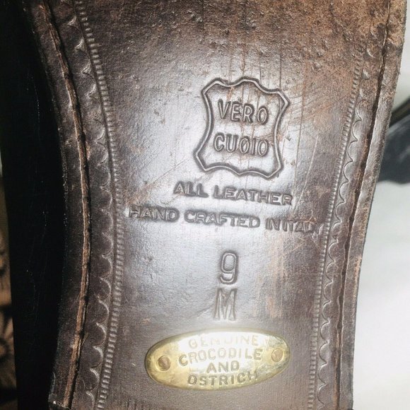 Zelli Men’s 9 Crocodile & Ostrich made in Italy - Picture 6 of 9